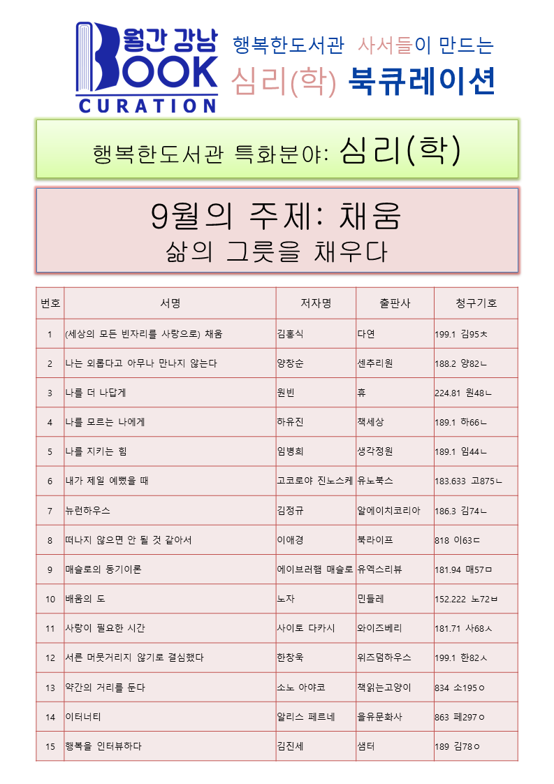 공지사항 : 행복한도서관 행복한도서관